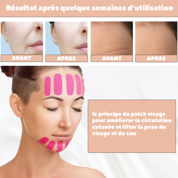 Bande de kinésiologie pour le visage – Image 2